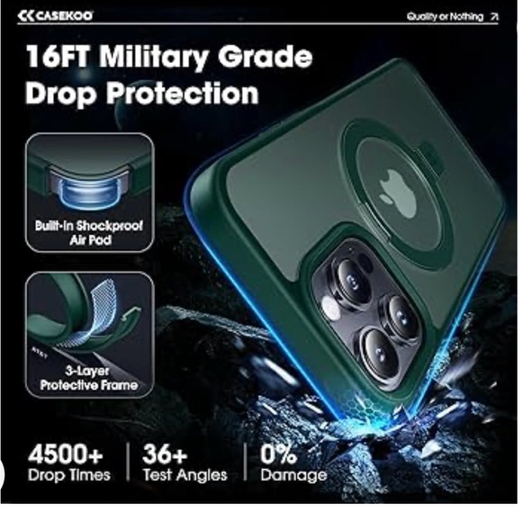 For iPhone 13 Pro Case with Stand 2-in-1 Magnetic & Built-in Invisible Kickstand - Picture 2 of 9